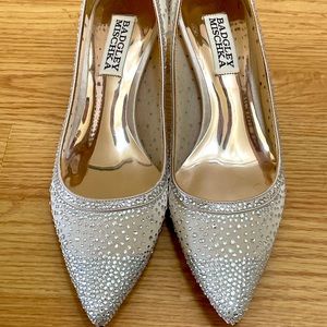 Badgley Mischka - Emi Crystal Heel Pumps - 5.5